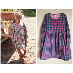 Matilda Jane Girls Size 14 Plaid to See You Dress Moments with You Collection